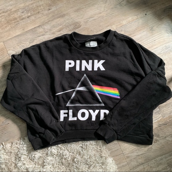 Cotton On Tops - COTTON:ON Black Long-sleeve Crop “Pink Floyd” Tee